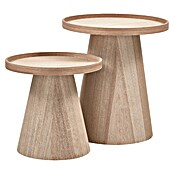 Woood Bijzettafel Maud (Rond, Naturel, Ø x h: 45 x 50 cm) | BAUHAUS