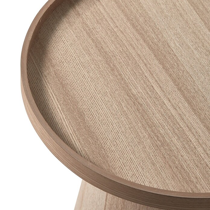 Woood Bijzettafel Maud (Rond, Naturel, Ø x h: 45 x 50 cm) | BAUHAUS