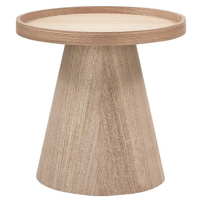 Woood Bijzettafel Maud (Rond, Naturel, Ø x h: 39 x 38 cm) | BAUHAUS