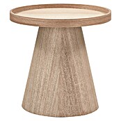 Woood Bijzettafel Maud (Rond, Naturel, Ø x h: 39 x 38 cm) | BAUHAUS