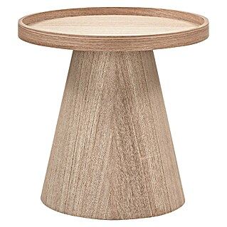 Woood Bijzettafel Maud (Rond, Naturel, Ø x h: 39 x 38 cm)