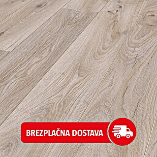 LOGOCLIC Aquaprotect Smart Laminat (Hrast Skyscraper, Rustikalen videz, 1.288 x 195 x 6 mm)