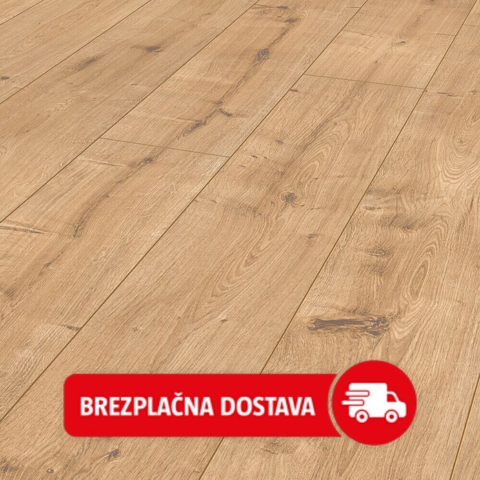 LOGOCLIC Ambienta Laminat  (Hrast Napoli, Rustikalen videz, 1.288 x 195 x 10 mm) | 5143 - Logoclic Ambienta | GCDA - Laminatboden | GCD - Wand Boden Decke Leisten | GC - Wand Boden Decke Leisten | G - Holz/Bauelem | BAUHAUS