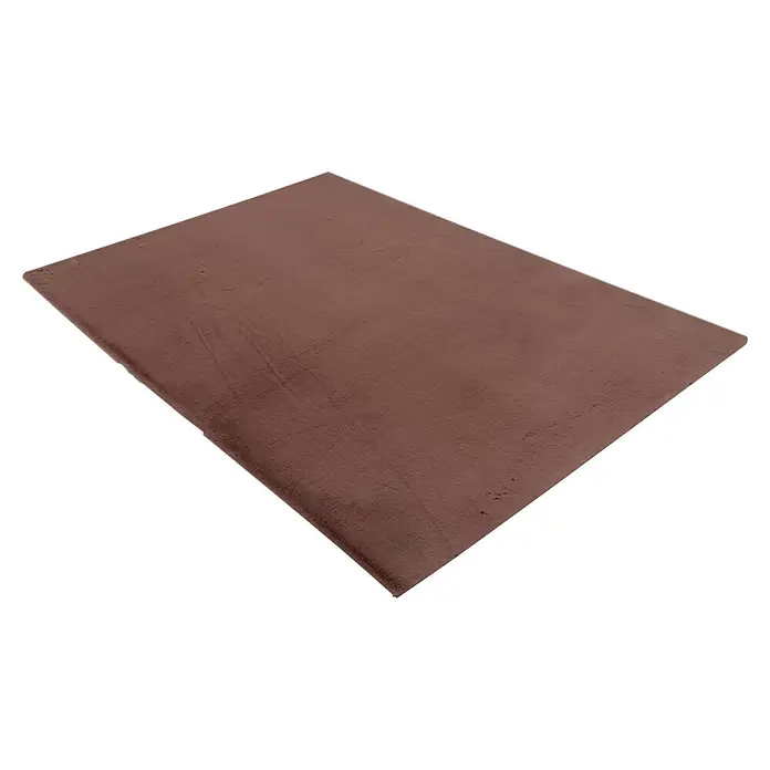 Kayoom Fellteppich Boundless 225 - Puderrosa, 170 x 120 cm, 90 % Polyester, 10 % Baumwolle - Brauner, weicher, rechteckiger Teppich.