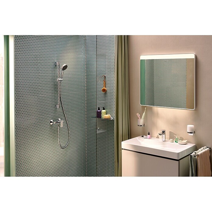 Hansgrohe Pršni drog z ročno prho Activera Eco  (Krom/temno siva, Višina: 67 cm) | 3726 - Brausegarnituren Marke | DAFD - Brausen und Zubehör Marke | DAF - Armaturen Brausen | DA - Badausstattung/Bäderwelt | D - Sanitär | BAUHAUS