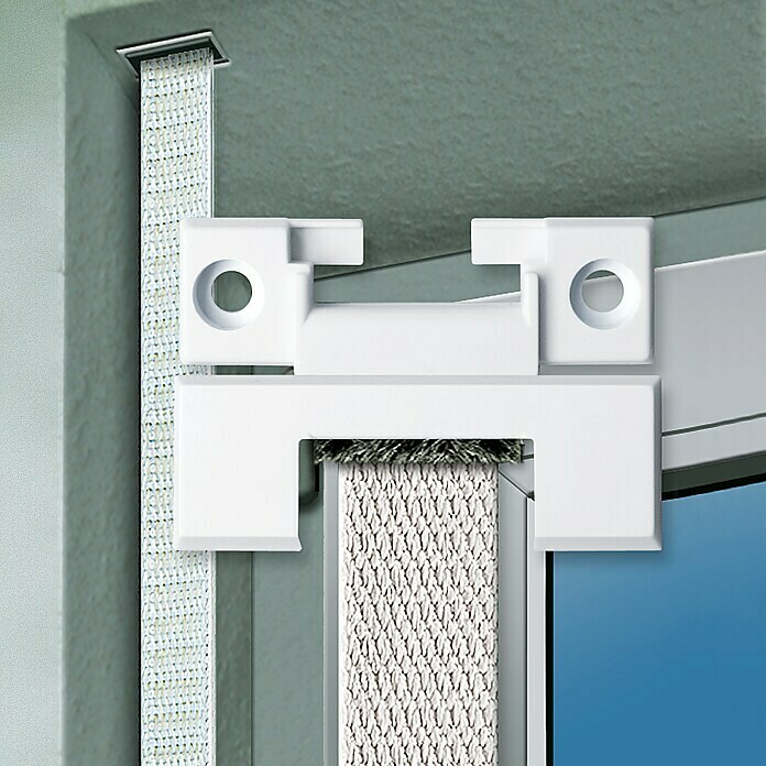 Schellenberg Gurtführung DUORechteckig, Rollladen-Maxi-Systeme, Zugluftdichtung, Weiß Front View