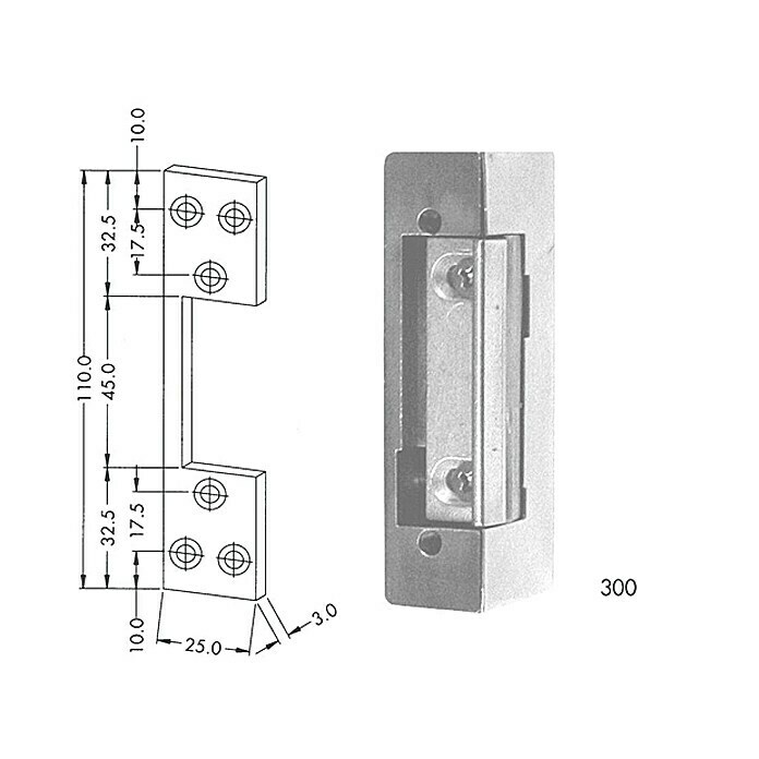 Stabilit Elektrischer TüröffnerSpannung: 6 V - 12 V View From Above