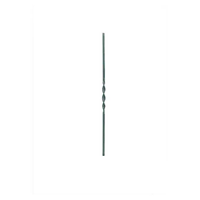 Geländerstab - 1 x geprägt gedreht, Länge: 1.000 mm - Elegante Balustrade mit einem raffinierten, verdrehten Design, das jedem Treppenhaus oder Balkon einen Hauch von Klasse verleiht.
