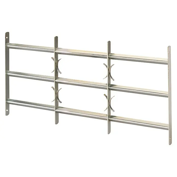 Stabilit Fenstergitter - Höhe: 450 mm, Auszugslänge: 50 cm - 65 cm, Fensterlaibungsmontage - Metallfenstergitter: Robustes und schützendes Design für erhöhte Sicherheit und einbruchhemmende Wirkung.