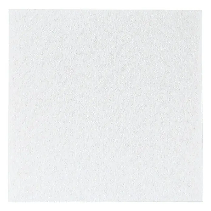 Stabilit Protector de fieltro - L x An x Al: 100 x 100 x 3,5 mm, Cuadrado, Blanco - Hoja cuadrada blanca de fieltro con una textura fina e irregular, ideal para manualidades y proyectos creativos.