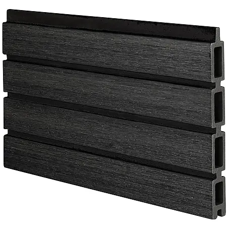 GartenLand  Steckzaun-Element WPC Zaun Shadowline Musterstück
