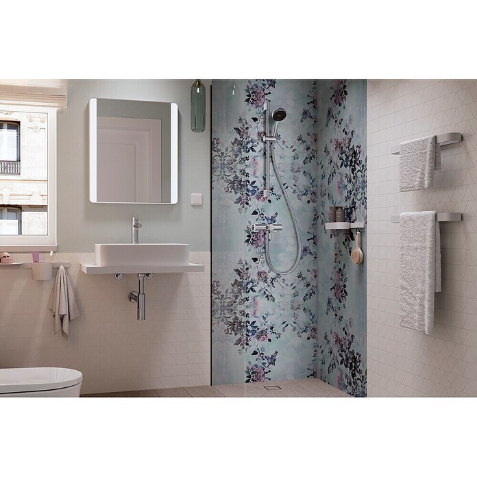 Hansgrohe Pršni drog z ročno prho Activera Eco  (Krom/temno siva, Višina: 67 cm) | 3726 - Brausegarnituren Marke | DAFD - Brausen und Zubehör Marke | DAF - Armaturen Brausen | DA - Badausstattung/Bäderwelt | D - Sanitär | BAUHAUS