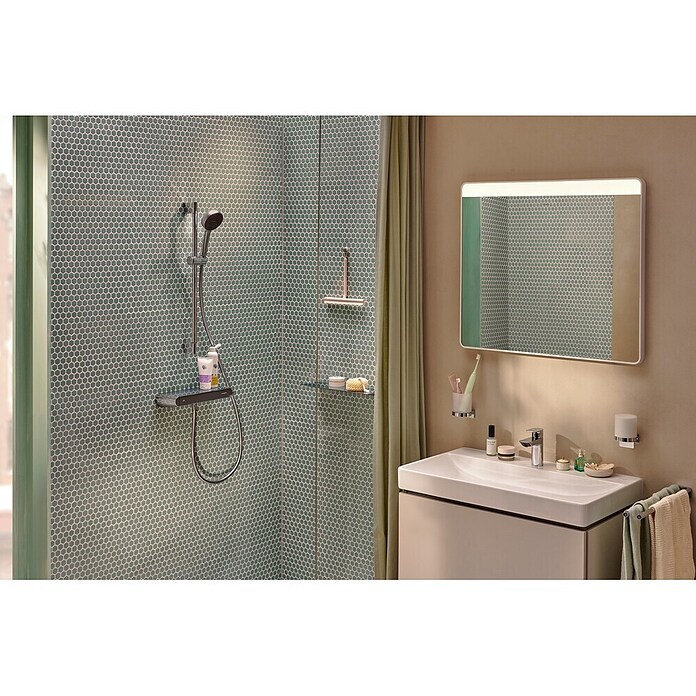 Hansgrohe Pršni drog z ročno prho Activera Eco  (Krom/temno siva, Višina: 67 cm) | 3726 - Brausegarnituren Marke | DAFD - Brausen und Zubehör Marke | DAF - Armaturen Brausen | DA - Badausstattung/Bäderwelt | D - Sanitär | BAUHAUS