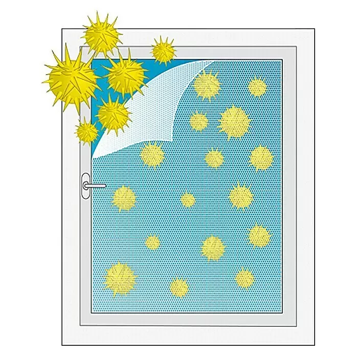 Easy Life Pollenschutzgitter Allergic - B x H: 130 x 150 cm, Montage Insektengitter: Ankletten - Anwendungsbeispiel