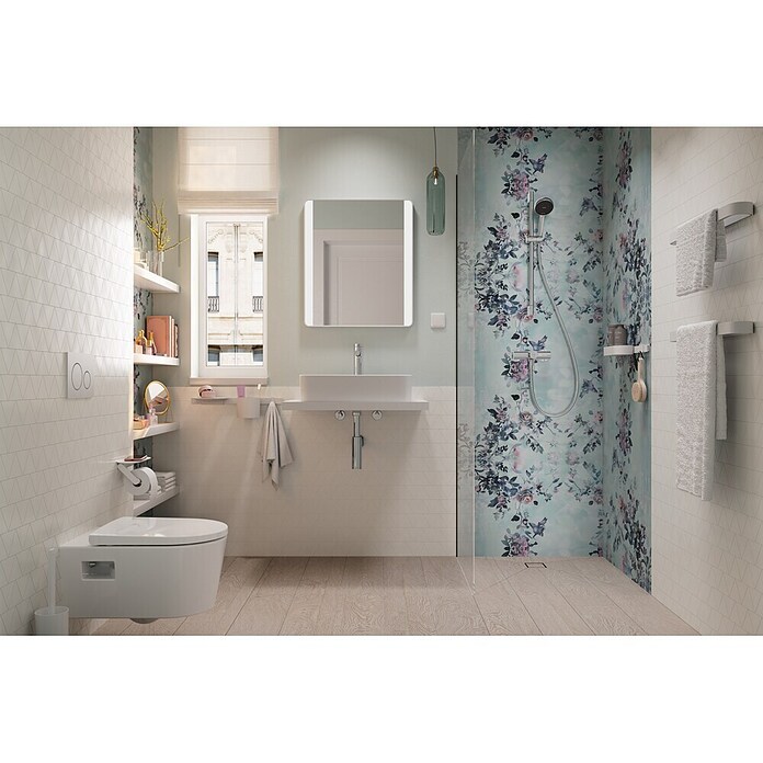 Hansgrohe Pršni drog z ročno prho Activera Eco  (Krom/temno siva, Višina: 67 cm) | 3726 - Brausegarnituren Marke | DAFD - Brausen und Zubehör Marke | DAF - Armaturen Brausen | DA - Badausstattung/Bäderwelt | D - Sanitär | BAUHAUS