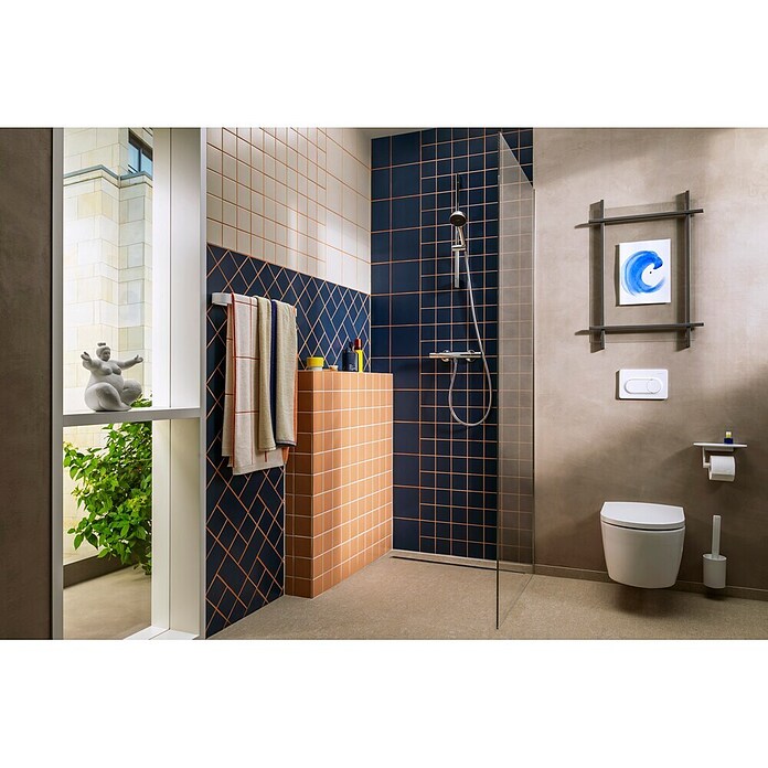 Hansgrohe Pršni drog z ročno prho Activera Eco  (Krom/temno siva, Višina: 67 cm) | 3726 - Brausegarnituren Marke | DAFD - Brausen und Zubehör Marke | DAF - Armaturen Brausen | DA - Badausstattung/Bäderwelt | D - Sanitär | BAUHAUS