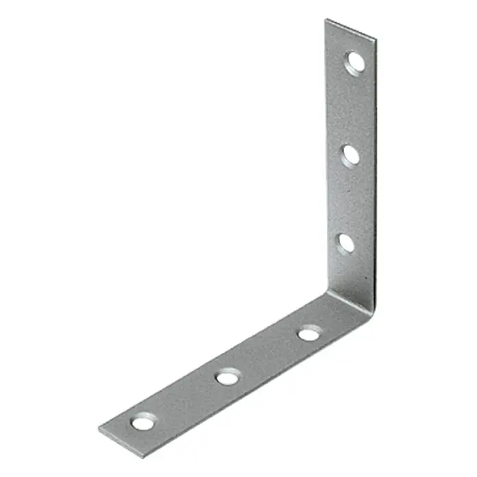 Stabilit Escuadra de silla - L x An: 90 x 90 mm, Acero, Zincado, Espesor: 20 mm - Escuadra de ángulo metálica con agujeros preperforados para una fácil instalación y conexiones seguras de componentes.