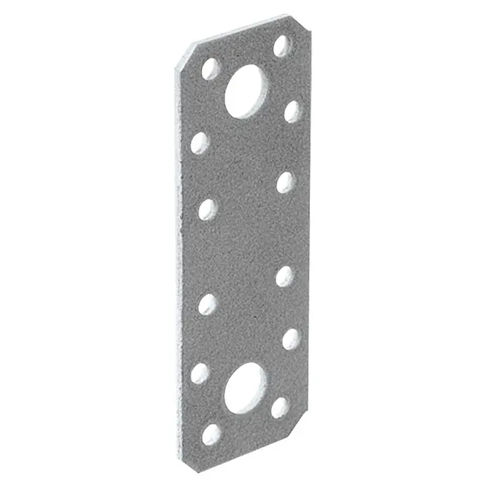 Stabilit Pletina de ensamblaje - L x An: 96 x 35 mm, 1 ud. - Una placa de conector metálica con numerosos agujeros de diferentes tamaños para construcciones de madera, resistente y fiable.