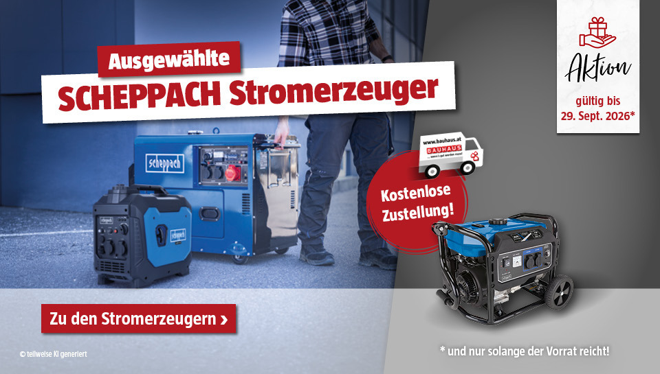 Aktion Scheppach Stromerzeuger versandkostenfrei