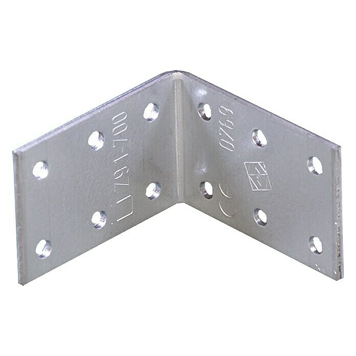 Stabilit Escuadra con placa perforada (60 x 60 x 40 mm, Galvanizado Sendzimir, 1 ud.)