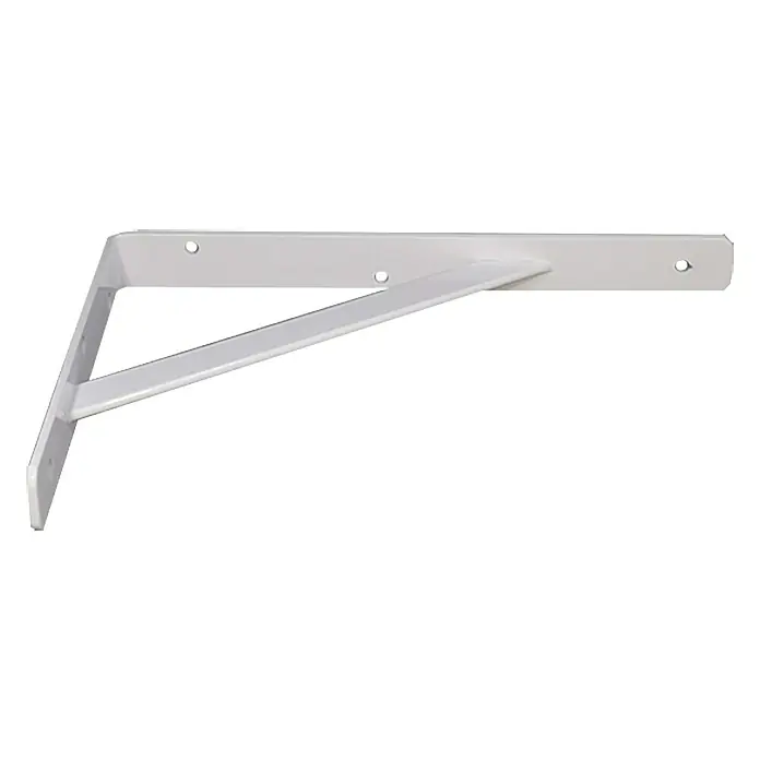 Stabilit Stegkonsole - 500 x 330 mm, Weiß - Weißer Regalträger zur Befestigung eines Regals an der Wand. Stabile Konstruktion für zuverlässigen Halt und einfache Montage.