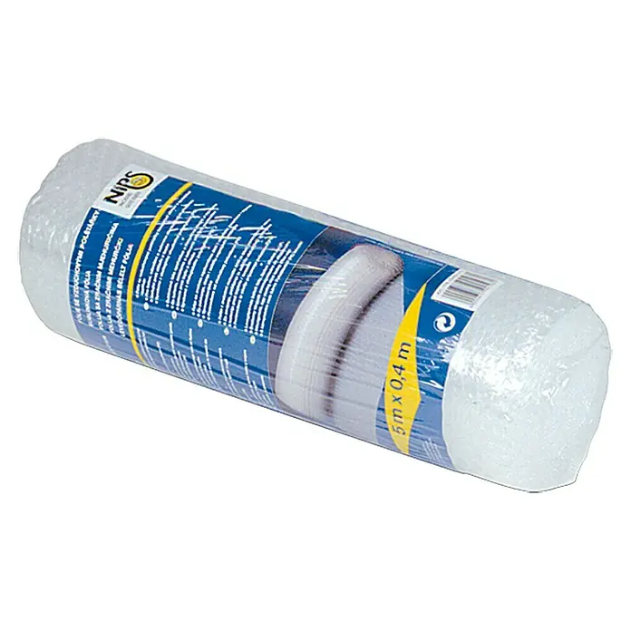 Luftpolsterfolie - 5 x 0,4 m, Transparent - Eine Rolle Luftpolsterfolie, ideal zum Verpacken und Schützen von empfindlichen Gegenständen.