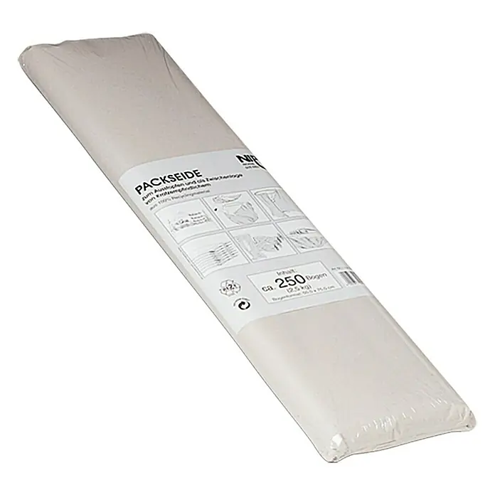 Nips Packpapier - 250 Stk., 0,75 x 0,5 m - Abbildung einer Rolle Packseide, ideal zum Ausstopfen und für die sichere Lagerung empfindlicher Gegenstände.