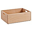 Caja apilable (L x An x Al: 40 x 30 x 15 cm, M, Haya)