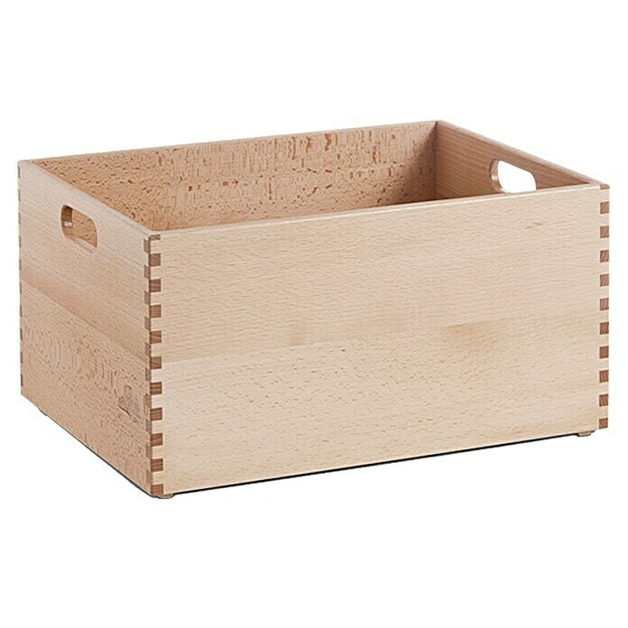 Drvena kutija (D x Š x V: 40 x 30 x 21 cm, L, Bukva)