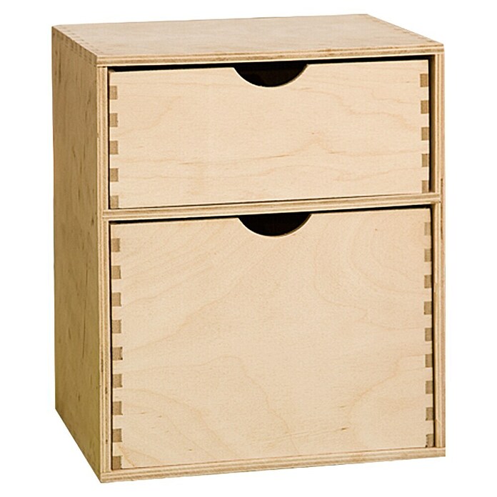 Predalni element  (20 x 25 x 31 cm, Število predalov: 2 kos) | 1400 - Boxen Körbe Wannen Holz | AAJA - Boxen_Körbe_Wannen | AAJ - Aufbewahrung | AA - Eisenwaren | A - Eisenwaren | BAUHAUS