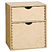 Predalni element  (20 x 25 x 31 cm, Število predalov: 2 kos) | 1400 - Boxen Körbe Wannen Holz | AAJA - Boxen_Körbe_Wannen | AAJ - Aufbewahrung | AA - Eisenwaren | A - Eisenwaren | BAUHAUS
