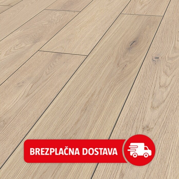 LOGOCLIC Vinto Laminat Classic  (Hrast Cornsilk, Rustikalen videz, 1.288 x 195 x 8 mm) | 5140 - Logoclic Vinto | GCDA - Laminatboden | GCD - Wand Boden Decke Leisten | GC - Wand Boden Decke Leisten | G - Holz/Bauelem | BAUHAUS