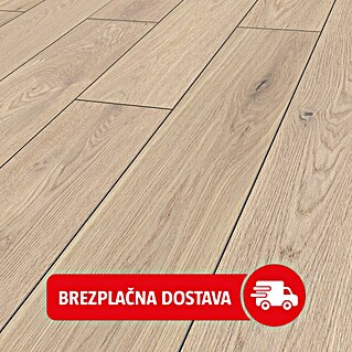 LOGOCLIC Vinto Laminat Classic (Hrast Cornsilk, Rustikalen videz, 1.288 x 195 x 8 mm)