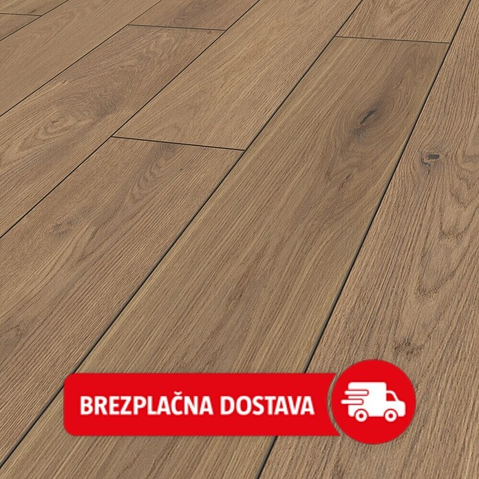 LOGOCLIC Vinto Laminat Classic  (Hrast Greenvale, Rustikalen videz, 1.288 x 195 x 8 mm) | 5140 - Logoclic Vinto | GCDA - Laminatboden | GCD - Wand Boden Decke Leisten | GC - Wand Boden Decke Leisten | G - Holz/Bauelem | BAUHAUS