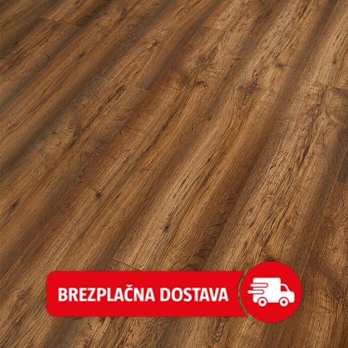 LOGOCLIC Vinto Laminat  (Hrast Bergamo, Rustikalen videz, 1.288 x 195 x 8 mm) | 5140 - Logoclic Vinto | GCDA - Laminatboden | GCD - Wand Boden Decke Leisten | GC - Wand Boden Decke Leisten | G - Holz/Bauelem | BAUHAUS