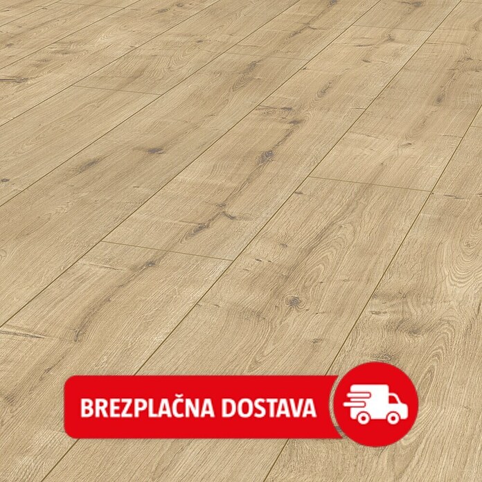 LOGOCLIC Vinto Laminat  (Hrast Milford, Rustikalen videz, 1.288 x 195 x 8 mm) | 5140 - Logoclic Vinto | GCDA - Laminatboden | GCD - Wand Boden Decke Leisten | GC - Wand Boden Decke Leisten | G - Holz/Bauelem | BAUHAUS
