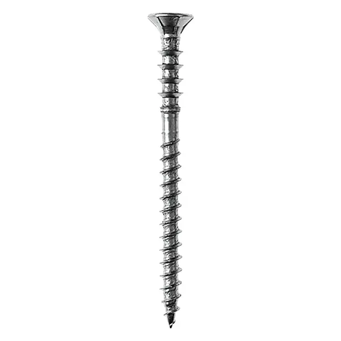 Profi Depot Tornillo de ajuste VZ - Diámetro: 6 mm, Largo: 100 mm, TX para accionamientos TORX, 100 ud. - Tornillo metálico plateado con cabeza avellanada y huella en cruz.
