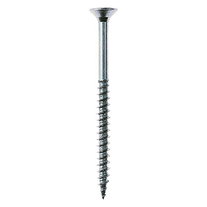 Profi Depot Spaanplaatschroef A2 (Diameter: 6 mm, Lengte: 60 mm, Roestvrij staal, TX voor TORX-aandrijving, Deeldraad, 100 stk.)