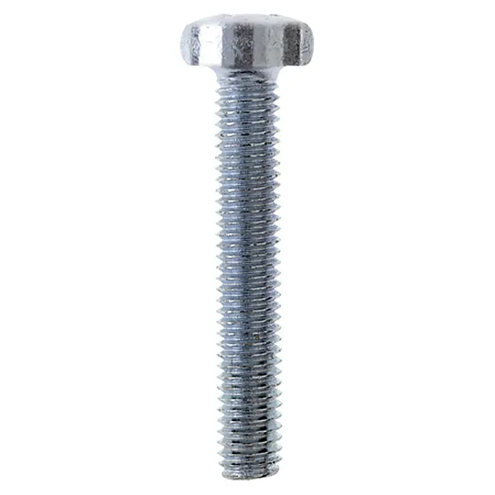 Profi Depot Gewindeschraube VZ - Ø x L: 3 x 16 mm, 100 Stk., Verzinkt, Linsenkopf, Vollgewinde - Vorderansicht