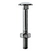 Profi Depot Schlossschraube mit Mutter (Länge: 120 mm, M8, Stahl, 50 Stk.)