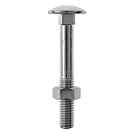 Profi Depot Schlossschraube mit Mutter (Länge: 120 mm, M 8, Stahl, 50 Stk.)