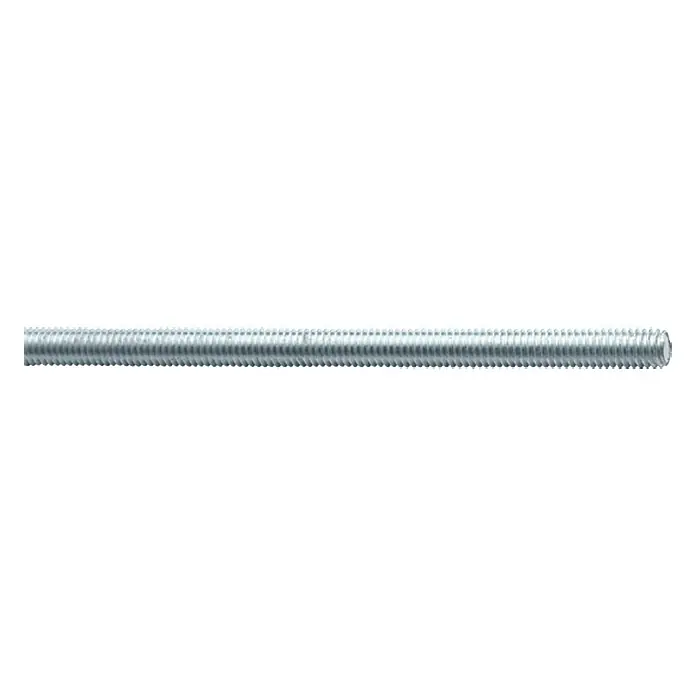 Profi Depot Gewindestange VZ - M 10, 2 m, Verzinkt - Ein detailreiches Bild einer Gewindestange, das die feinen Windungen und die metallische Beschaffenheit hervorhebt.