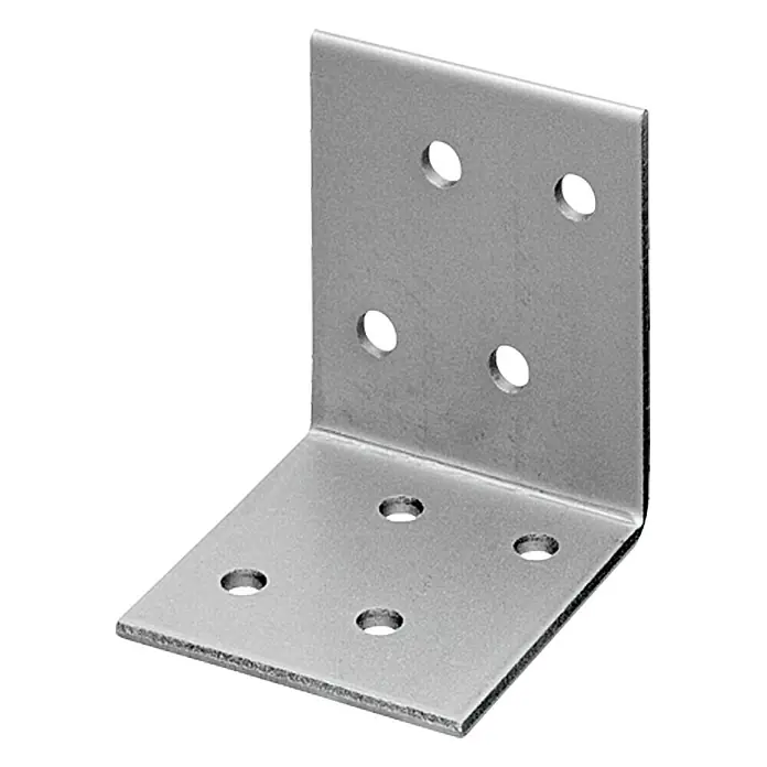 Stabilit WinkelverbinderL x B x H: 40 x 20 x 40 mm, Verzinkt - Metallwinkelverbinder mit vorgebohrten Löchern zur einfachen Befestigung. Ideal für Holzkonstruktionen und Möbelbau, bietet Stabilität und Haltbarkeit.