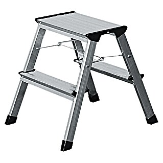 Krause Huishoudtrap (Aantal tredes: 4 st., Werkhoogte: 2,45 m, Belastbaarheid: 150 kg, Aluminium)
