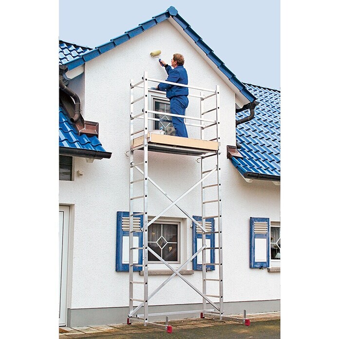 Krause Corda Montagesteiger (Werkhoogte: 5 m, Breedte: 0,56 m, Belastbaarheid platform: 150 kg)