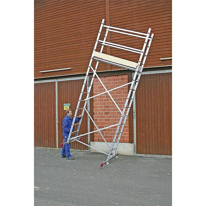 Krause Corda Montagesteiger (Werkhoogte: 5 m, Breedte: 0,56 m, Belastbaarheid platform: 150 kg)