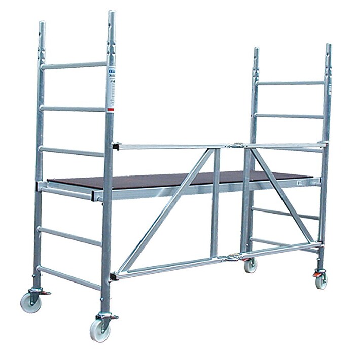 Krause ProTec XS Vouwsteiger (Werkhoogte: 2,9 m, Platformoppervlak: 1,2 m², Belastbaarheid platform: 240 kg)