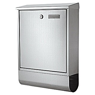 Portaferm Wandbrievenbus (l x b x h: 10,5 x 36,5 x 49 cm, Roestvrij staal, Metaal, Krantenvak)