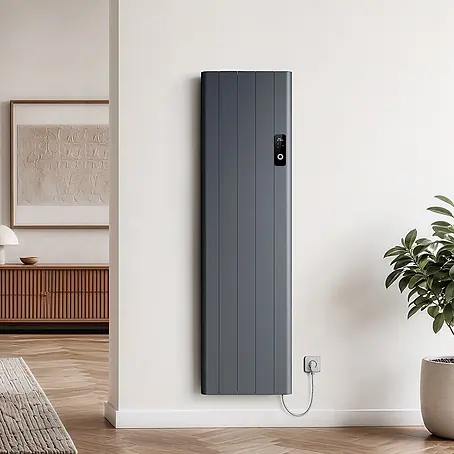 EMKE Konvektorheizung 1500W Anthrazit Flatsim ERD