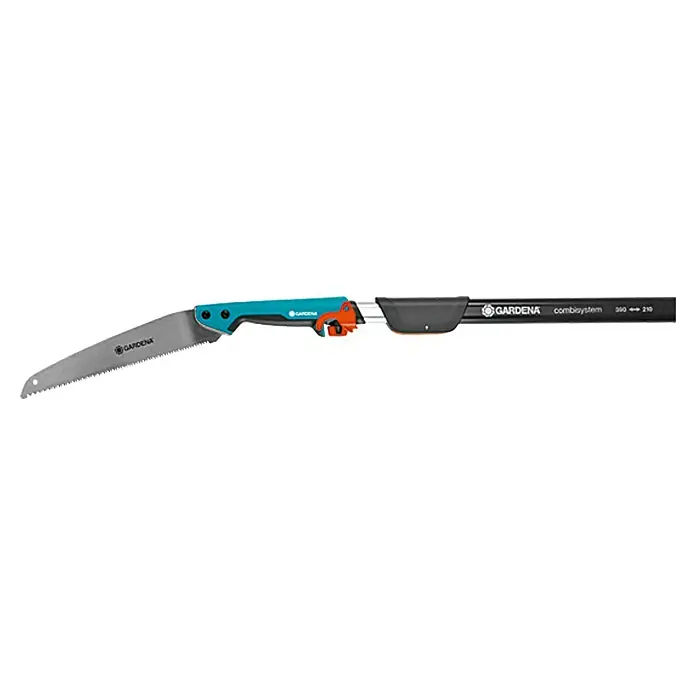 Gardena Combisystem Gartensäge - 32,5 cm - Gardena Astsäge 300 mit einer Sägeblattlänge von 350 mm und einem Teleskopstiel, der von 210 bis 390 mm ausziehbar ist, ideal für Baumschnitt.
